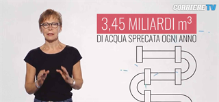 Di tutta l’acqua potabile immessa nei 500 mila km di rete di distribuzione italiana, il 41,4% viene buttato.