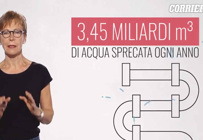 Acqua potabile, una rete colabrodo: si perdono 274mila litri al minuto