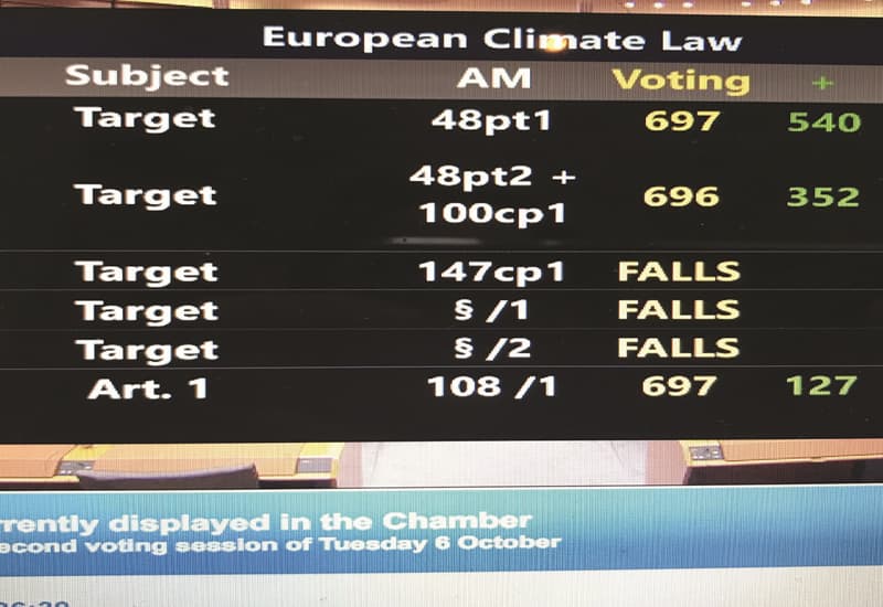 Il Parlamento Ue ha votato per ridurre le emissioni del 60% al 2030